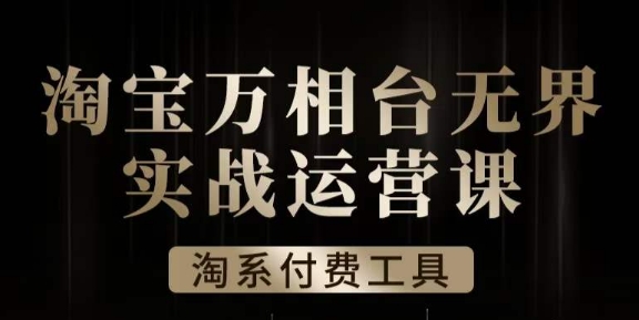 沧海淘系万相台无界实战运营课，万相台无界实操全案例解析