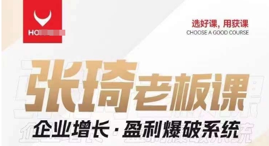 【组合课】张琦张琦老板企业增长盈利爆破系统（直播专享）