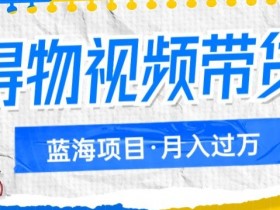 得物视频带货项目：矩阵操作轻松月入过万，蓝海副业赚钱攻略-54创业网