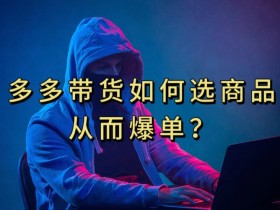 10分钟教会你：多多视频带货选什么商品链接爆单秘籍，揭秘爆单技巧-54创业网