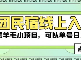 美团民宿线上入住赚钱：单号日入50+的薅羊毛小项目揭秘-54创业网