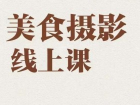 美食摄影必修课：全能训练营教你轻松拍出大神级美食照片-54创业网