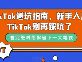 新手必看：TikTok运营避坑指南，5大常见误区千万别踩！-54创业网