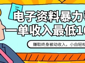 电子资料赚钱：10美金起赚终身被动收入，保姆级暴力引流教程-54创业网