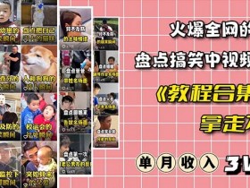 抖音搞笑盘点视频项目爆火：全套素材+工具礼包免费领-54创业网
