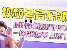 视频号音乐号赚钱玩法：操作简单易上热门，和书单号一样爆单！-54创业网