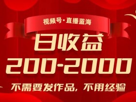 视频号直播赚钱秘籍：0经验0作品日赚200-2000+蓝海项目大揭秘-54创业网