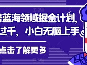 视频号赚钱秘籍：蓝海领域掘金日入1000+，新手小白轻松上手实操-54创业网