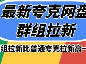 夸克网盘群组拉新：高收益项目，比普通夸克拉新多赚1倍-54创业网