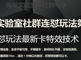 梅花实验室社群连怼玩法第四期：最新卡特效方法（全设备通用）-54创业网
