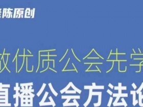 直播公会方法论：猎杰老陈教你做优质公会，老板必学直播公司课程-54创业网