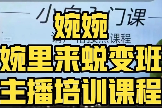 主播课：婉婉蜕变班教你直播底层逻辑与实战技巧-54创业网