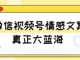 情感文案视频号教程：大蓝海项目，新手小白轻松赚钱（附素材）-54创业网