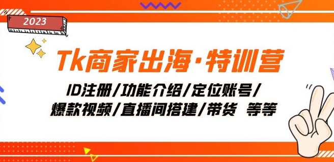 Tk商家出海特训营:ID注册/功能介绍/定位账号/爆款视频/直播间搭建/带货 Tk商家出海特训营:ID注册/功能介绍/定位账号/爆款视频/直播间搭建/带货