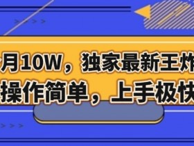 三个月10W暴利项目：最新王炸副业揭秘！简单操作快速赚钱-54创业网