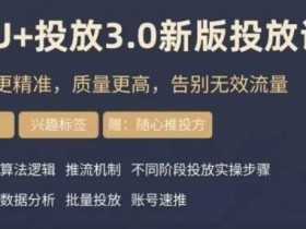 豆荚投放实操课3.0：精准流量提升技巧，告别无效投放-54创业网