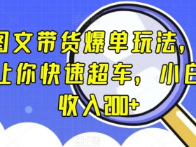 抖音带货3步爆单玩法：小白当天赚200+的图文带货秘籍-54创业网