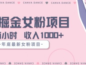 年底暴力女粉掘金项目：5天变现1.5W+实操揭秘-54创业网