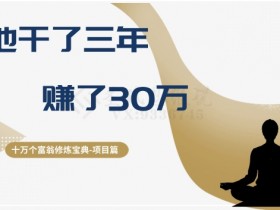 3年赚30万：十万个富翁修炼宝典之财富增长秘籍-54创业网