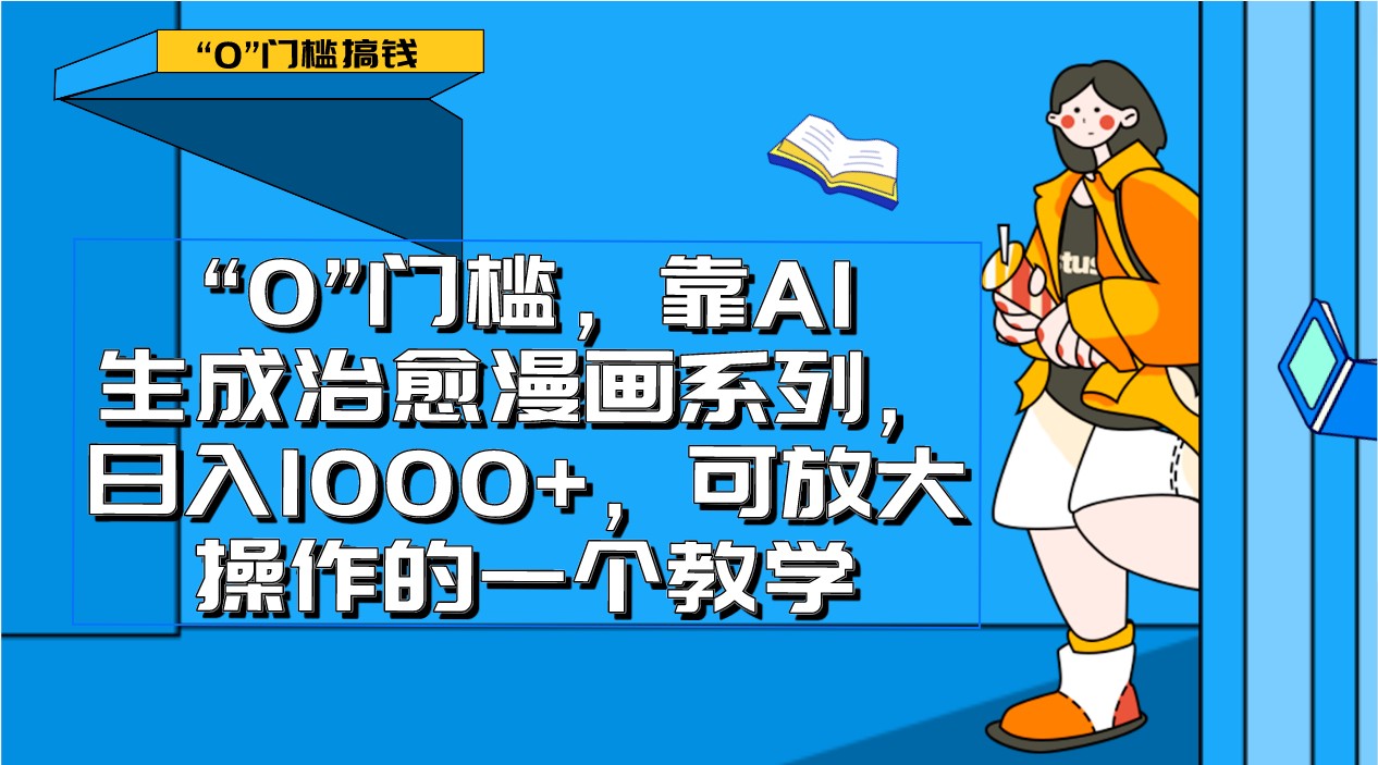 AI治愈漫画教学：0门槛日赚1000+，轻松放大操作的赚钱秘籍-54创业网