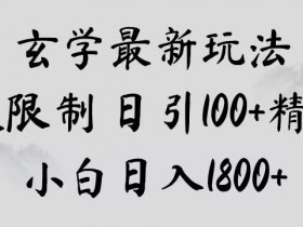 玄学引流新玩法：日引100+精准粉，小白轻松日入1800+实战揭秘-54创业网