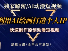 AI动漫短视频制作：揭秘最新玩法，快速打造个人动漫IP，篇篇火爆-54创业网