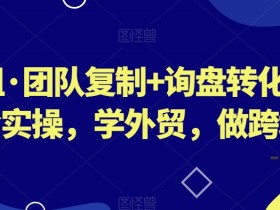 外贸实战培训：琼姐团队复制+询盘转化+展会实操，跨境创业必学-54创业网