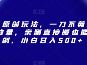 视频号原创玩法：5倍播放量秘籍，小白日入500+亲测有效-54创业网
