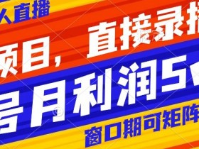小红书无人直播带货揭秘：风口项目，录播可矩阵，轻松月入5w+-54创业网