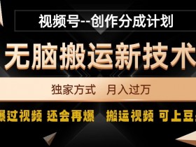 视频号搬运新技术：破原创壕流量，独家揭秘爆款视频技巧-54创业网