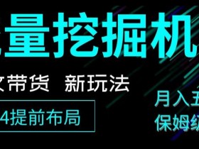 抖音图文带货教程：小白月入过万新玩法，保姆级流量挖掘机揭秘-54创业网