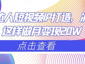减肥IP短视频打造秘籍：月入20W的减肥达人变现技巧-54创业网