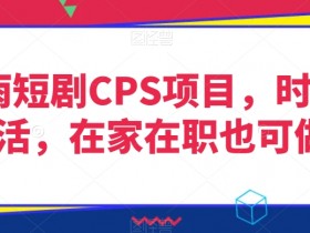灵雨短剧CPS项目：在家赚钱兼职，时间自由轻松做-54创业网