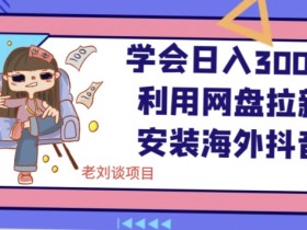海外抖音TikTok网盘拉新教程：日入300+保姆级教学揭秘-54创业网