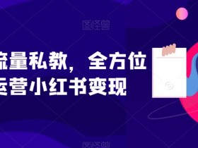 小红书运营变现秘籍：流量私教教你从0到1赚钱攻略-54创业网