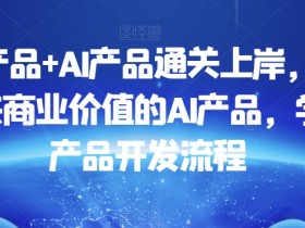 AI产品开发流程：打造商业价值的数据产品与AI产品通关指南-54创业网
