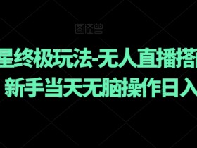 元梦之星无人直播怎么赚钱？新手当天日入800+终极玩法揭秘-54创业网