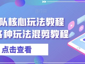 暴富团队核心玩法：最新混剪赚钱教程，轻松掌握多种暴利技巧-54创业网