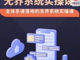 无界系统实操课：改版后付费引流选择、出价技巧，高投产全体系落地-54创业网