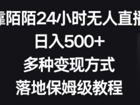 陌陌24小时无人直播赚钱：日入500+的保姆级教程与变现技巧-54创业网