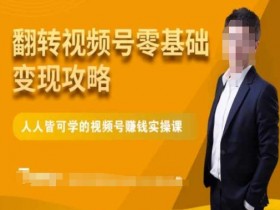 微信视频号赚钱：零基础变现攻略，手把手教你视频号实操课-54创业网