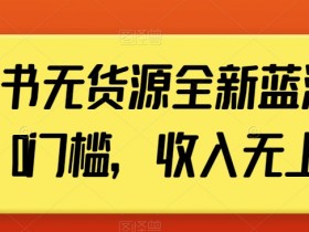 小红书无货源蓝海计划：0门槛赚钱，收入无上限揭秘-54创业网