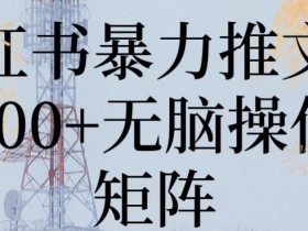 小红书暴力推文赚钱攻略：日入200+无脑矩阵玩法大揭秘-54创业网