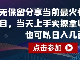 当前最火视频号项目揭秘：当天上手实操，轻松日入几百-54创业网