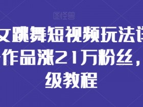 AI美女跳舞短视频涨粉秘籍：26个作品狂吸21万粉，保姆级教程大公开-54创业网