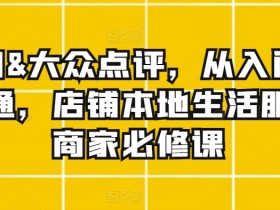 美团大众点评运营攻略：本地生活商家必修课，从入门到精通-54创业网