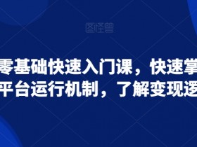 零基础小红书快速入门：掌握平台机制与变现逻辑-54创业网
