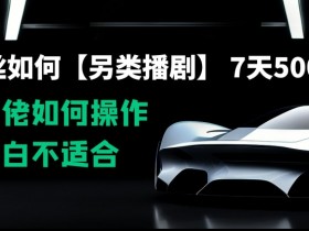 0粉丝另类播剧7天赚50000：大佬操作揭秘，新手慎入！-54创业网