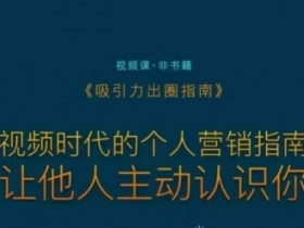 吸引力出圈指南，视频时代的个人营销指南，让他人主动认识你-54创业网