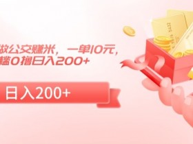 冷门小项目做公交赚米，一单10元，无门槛0撸日入200+【揭秘】-54创业网